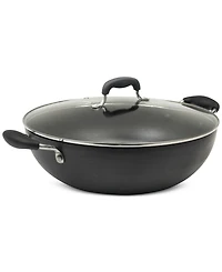 Sedona Kitchen 12.5" Hard-Anodized Nonstick Wok & Lid