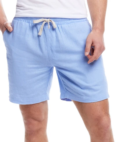 Weatherproof Vintage Men's Drawstring Linen Blend Shorts