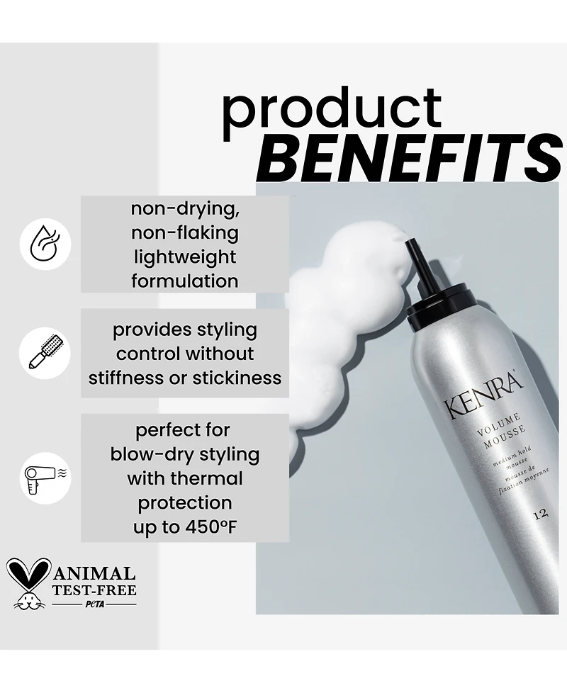 Kenra Professional Volume Styling Mousse, 8oz