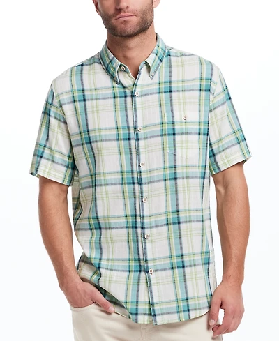 Weatherproof Vintage Men's Regular-Fit Textured Stripe Button-Down Shirt