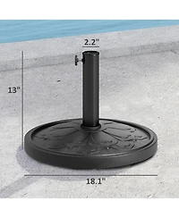 Outsunny Patio Umbrella Base, 26 lbs Resin Outdoor Umbrella Sd,