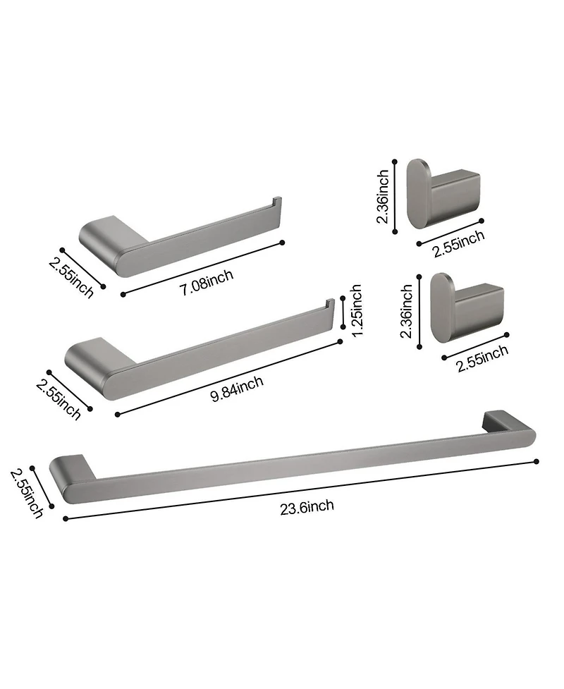 5- Piece Bathroom Hardware Set