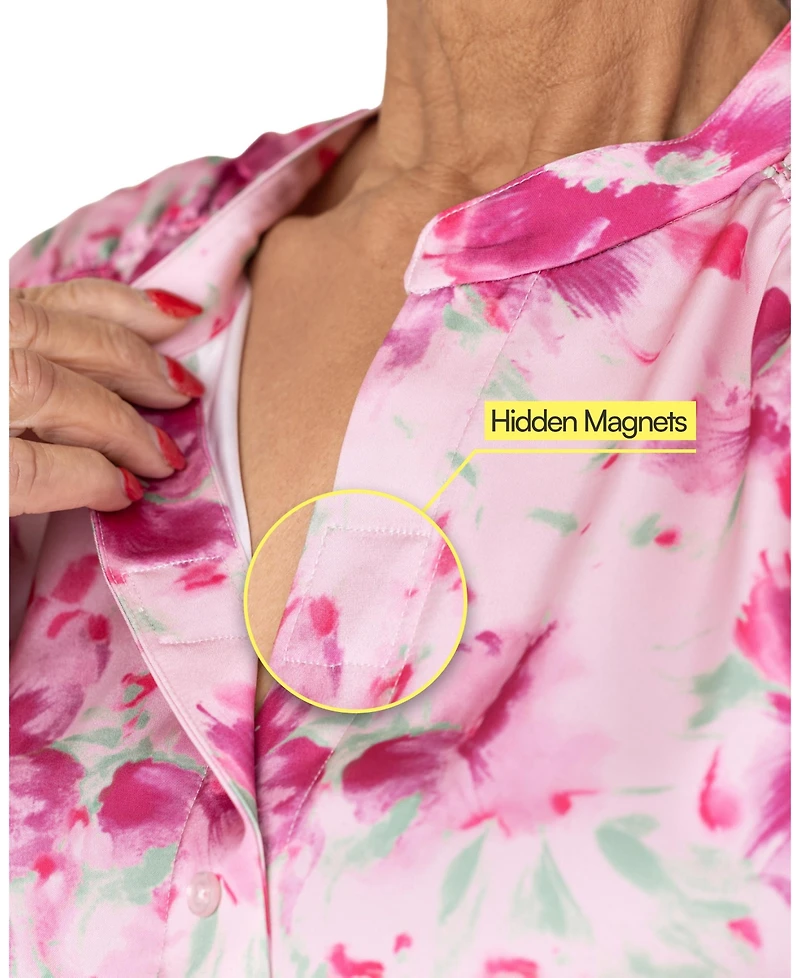 Joe & Bella Women's s Magnetic-Button Blouse