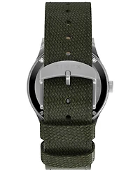 Timex Men's Mechanical Automatic Green Nylon Watch, 40mm