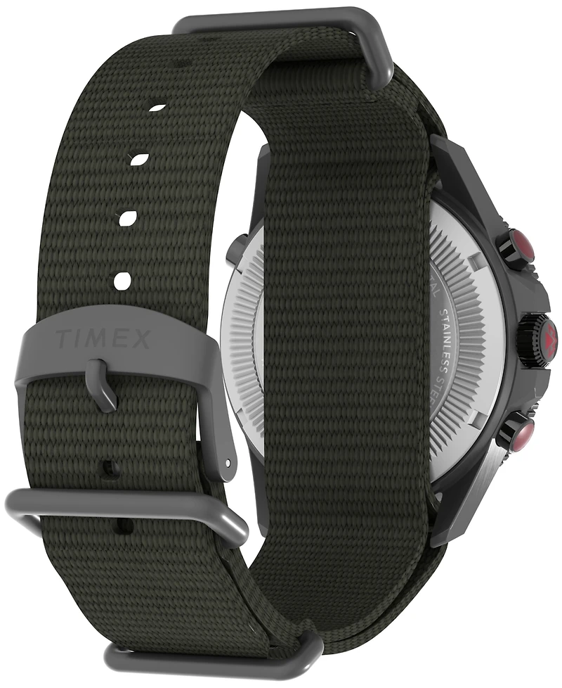 Timex Men's Quartz Analog Green Nylon Watch, 43mm