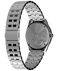Timex Men's Quartz Analog Silver-Tone Stainless Steel Watch, 38mm