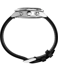 Timex Men's Quartz Analog Black Leather Watch, 39mm