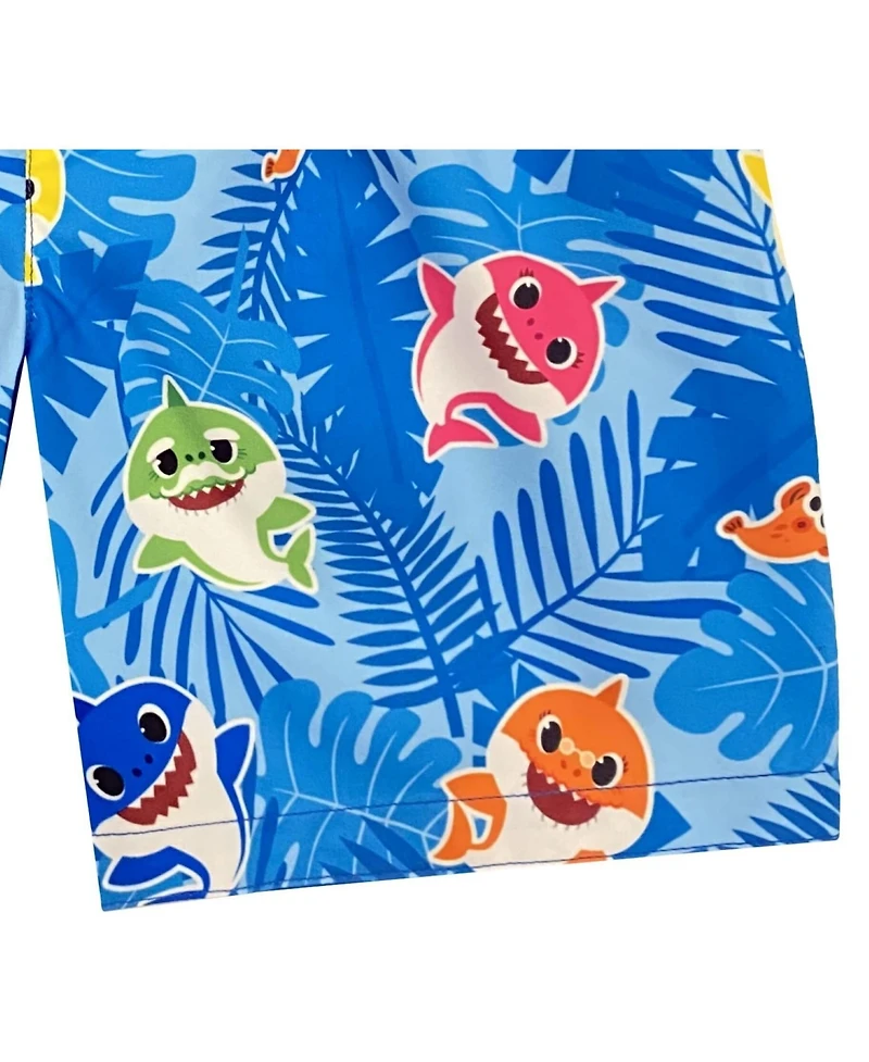 Baby Shark Little Boys Pinkfong Shark Swim Trunks Bathing Suit