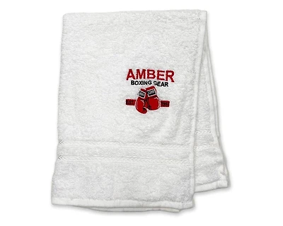Boxing Workout Towel, Ultra-Soft Terry Cloth, Highly Absorbent, Durable & Odor-Resistant, Quick-Dry, Machine Washable – Ideal for Boxing, Gym,