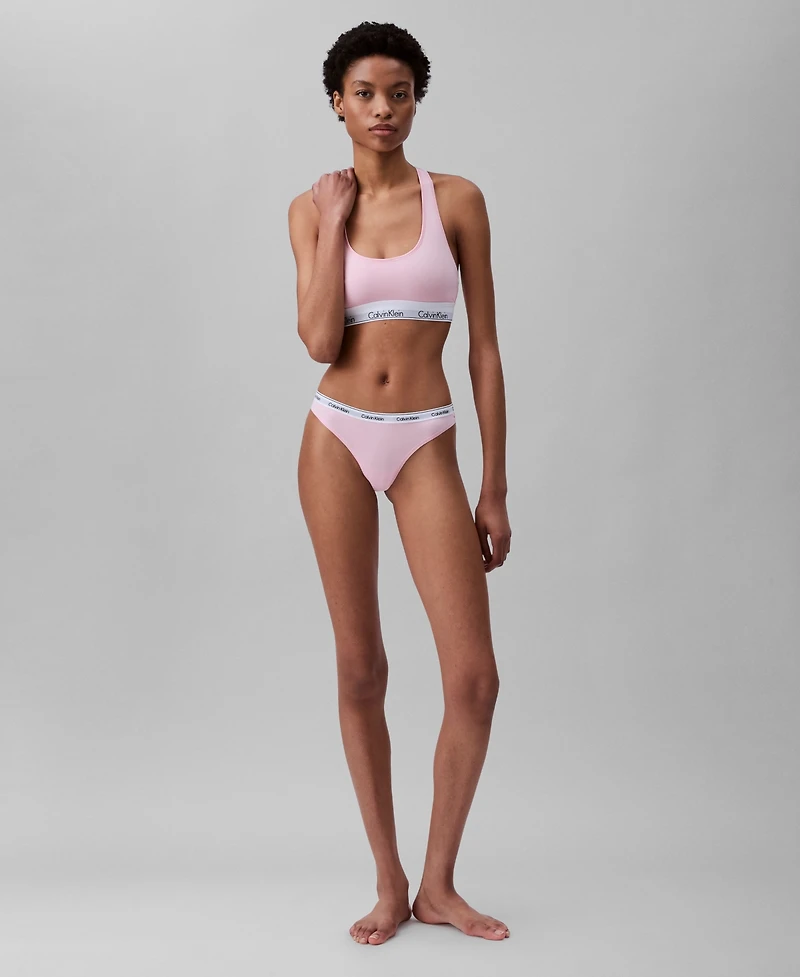 Calvin Klein Women's Modern Logo Thong Underwear QD5043