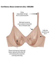 Wacoal Women's Confidence Boost Underwire Bra 855380