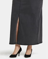 Nydj Plus High Rise Long Skirt