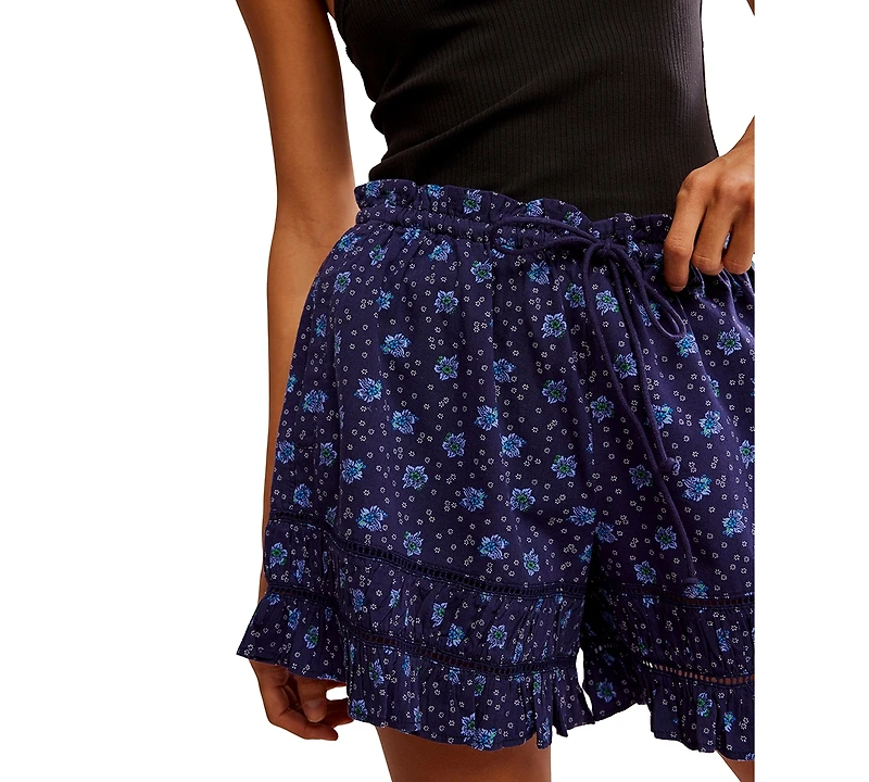 Free People Women's Cambridge Printed Pull-On Shorts
