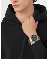 Plein Sport Men's Titan Chronograph Date Quartz Two-Tone Bracelet Watch, 46mm