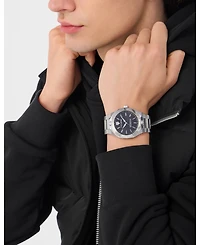 Plein Sport Men's Metronaut Three Hand Quartz Stainless Steel Bracelet Watch, 42mm