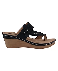 Gc Shoes Women's Taryn Floral Wedge Sandals