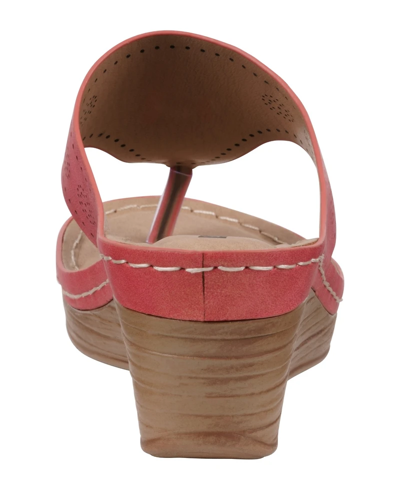 Gc Shoes Women's Willa Floral Wedge Sandals