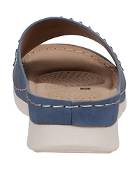 Gc Shoes Women's Julie Embellished Comfort Flat Sandals