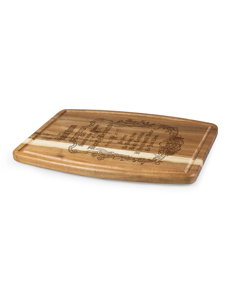 Toscana Haunted Mansion Dearly Departed Ovale Acacia Cutting Board