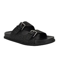 Calvin Klein Women's Vibe Double Band Slip-On Flat Sandals