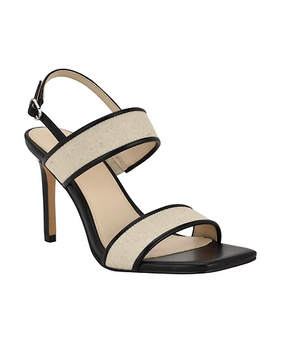 Calvin Klein Women's Amour Double Band Slingback Stiletto Sandals