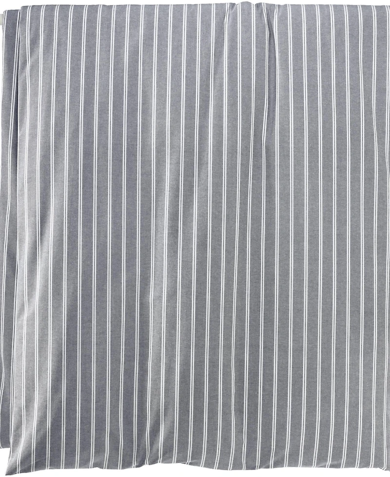 Lands' End Oxford Yarn Dyed Cotton Reversible Duvet Cover