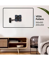 ProMounts Premium Articulating Tv Wall Mount for Heavy Duty Tv for 17-42 Inch Flat and Curved Tv Screens, Holds Up to 44 lbs Max Vesa 200x200
