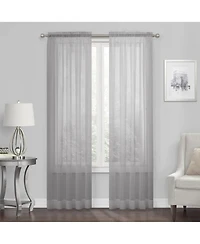 Kate Aurora Living 4-Pack High End Luxe Rod Pocket Sheer Voile Window Curtain Set