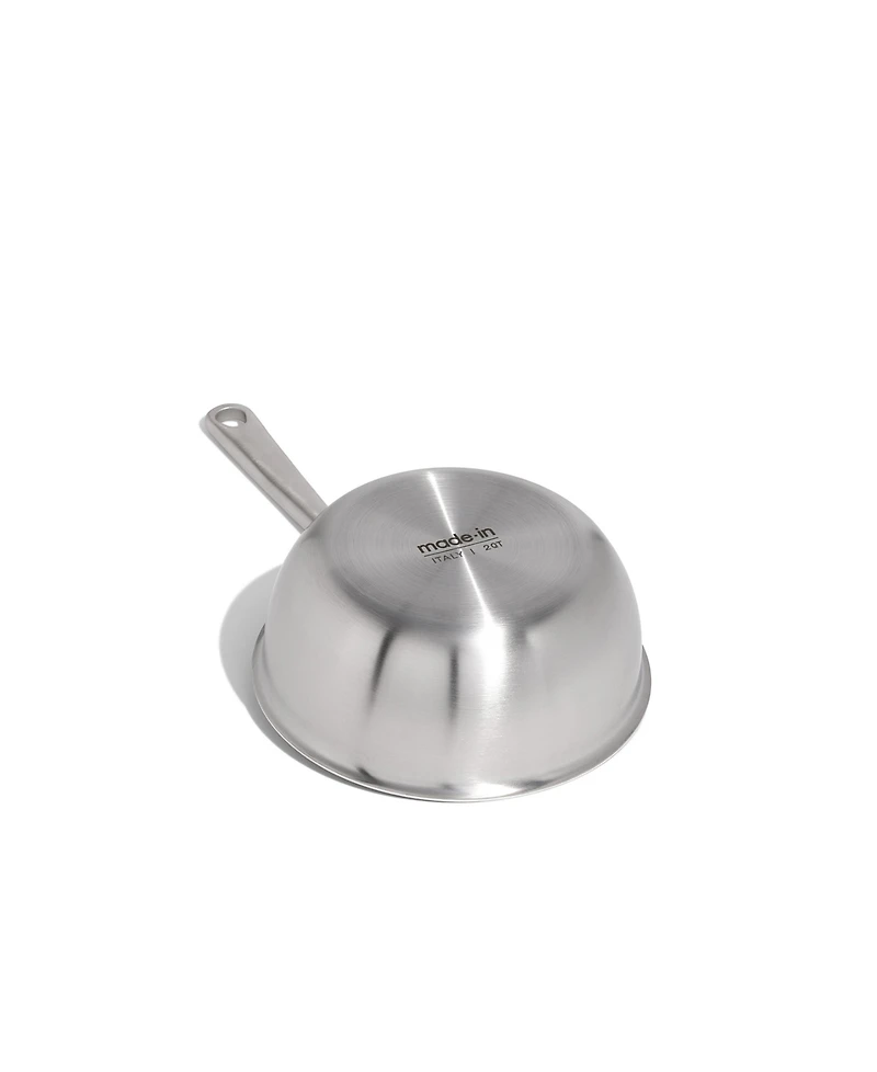 Made In Stainless Steel Clad 2-Quart Saucier with Lid