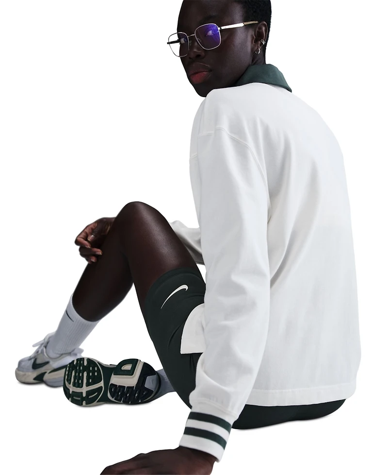 Nike Sportswear Women's Essential Oversized Long-Sleeve Polo
