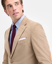 Nautica Men's Modern-Fit Solid Stretch Corduroy Elbow Patch Sport Coat