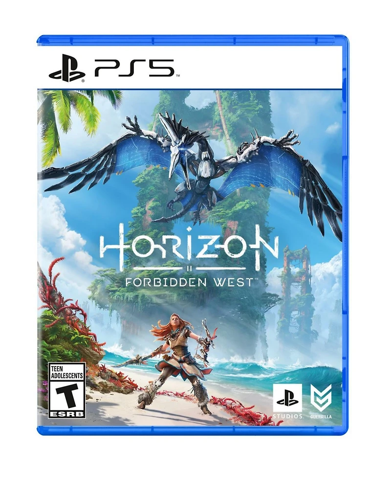 Sony Playstation 5 Slim Disc with Horizon Forbidden West, Extra Controller, Fps Grip Kit, Charge Dock and MightySkins Decal Voucher + 1 Year Cps Exten