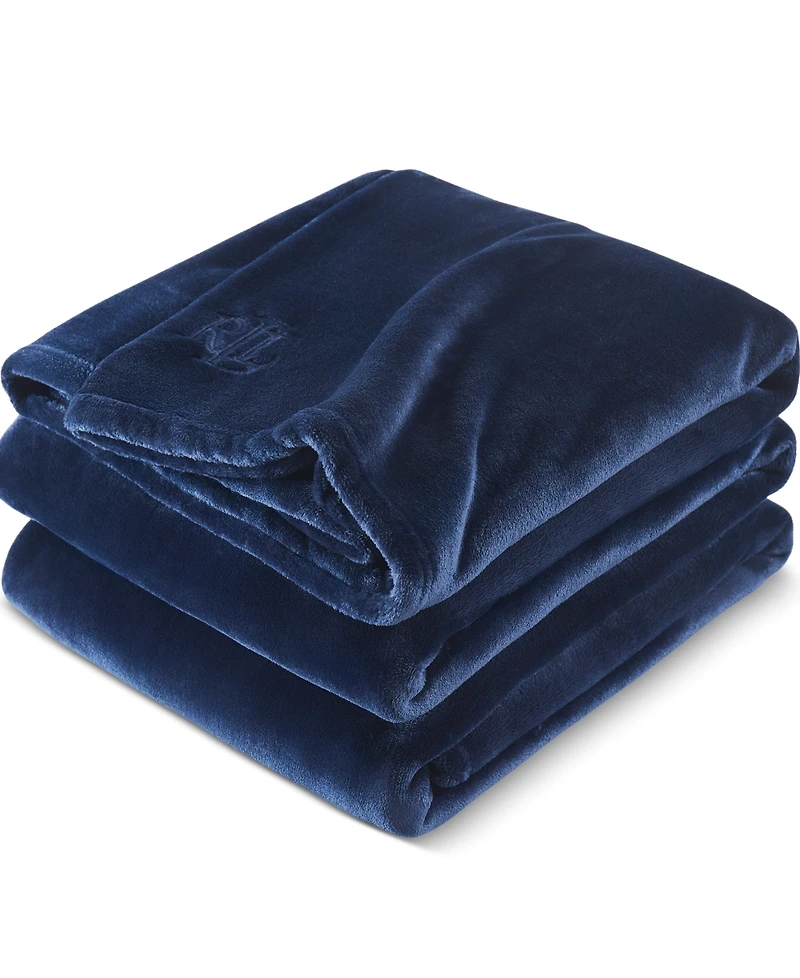 Lauren Ralph Micromink Plush Blanket