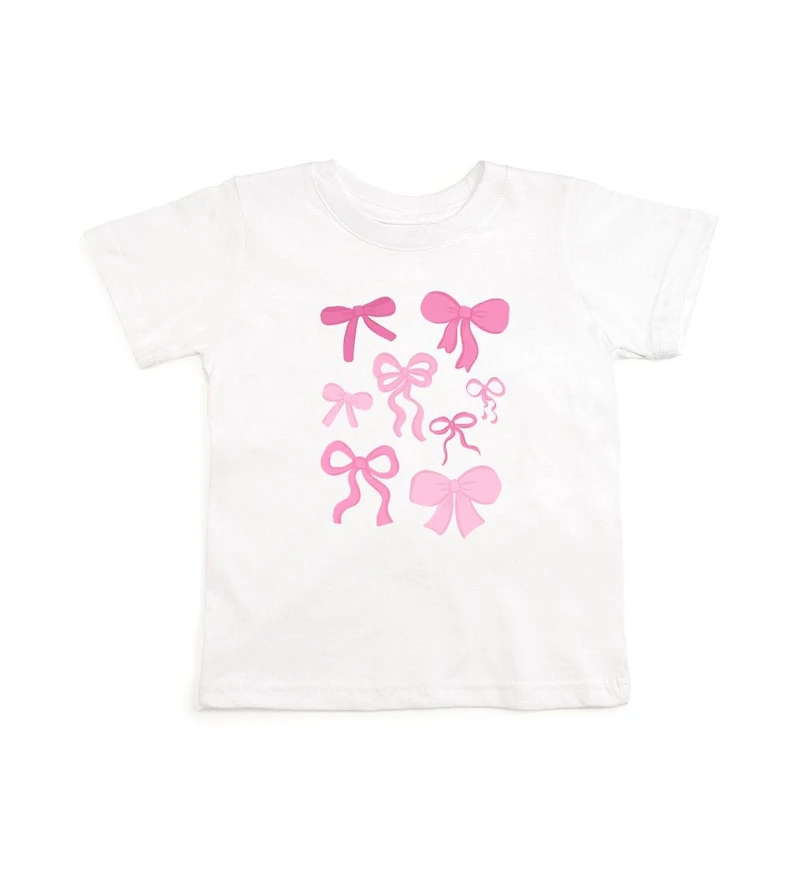 Sweet Wink Toddler Girls Coquette Bow Doodle Short Sleeve T-Shirt