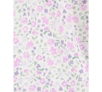 Carter's Baby Girls Floral-Print Top, Headwrap, Pants & Socks, 4 Piece Set