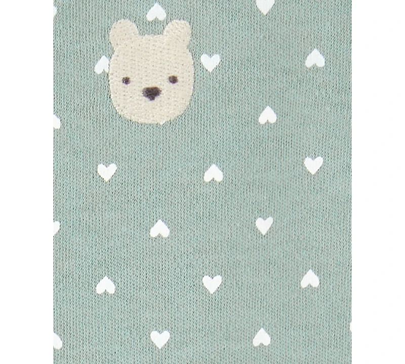 Carter's Baby Girls Cotton Bear Sleep & Play Pajamas