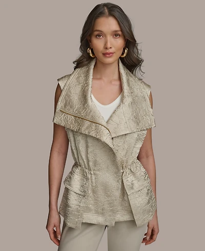 Donna Karan New York Women's Crinkled Satin Vest