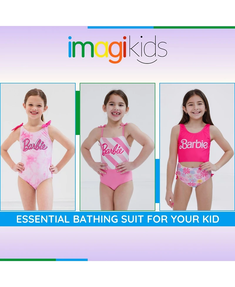 Barbie Little Girls One Piece Bathing Suit to
