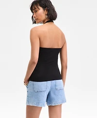 On 34th Women's V-Neck Halter Top, Exclusively at Macy's