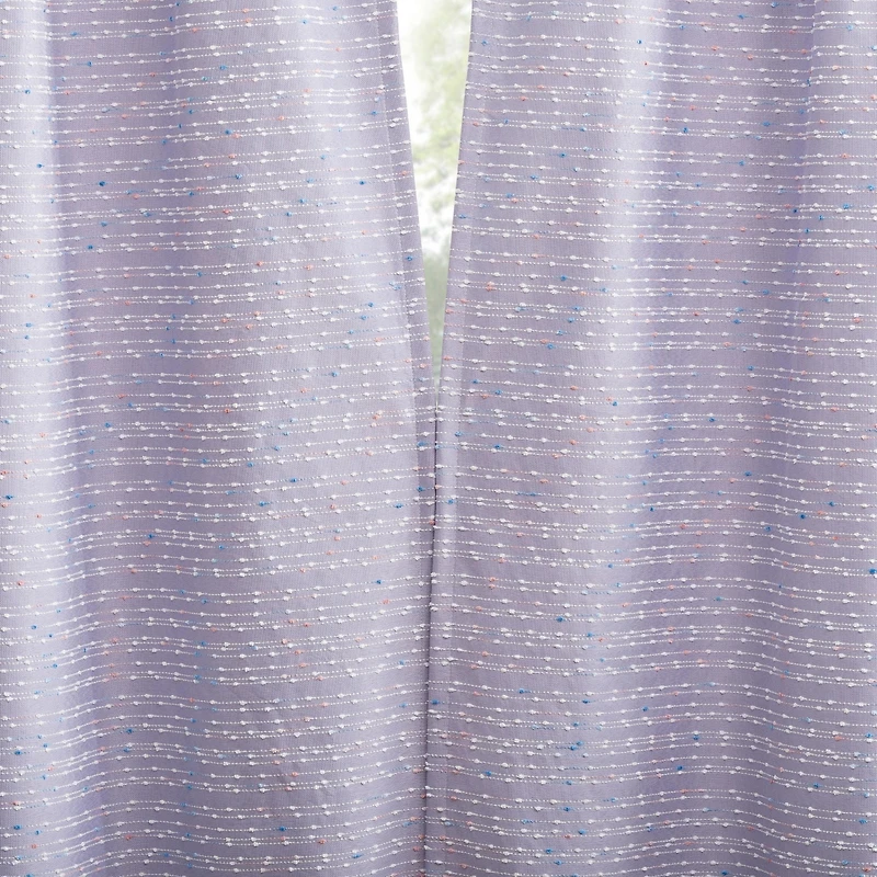 Sylo Generation Contrast Slub Magnetic Closure 100% Blackout Rod Pocket Curtain Panel