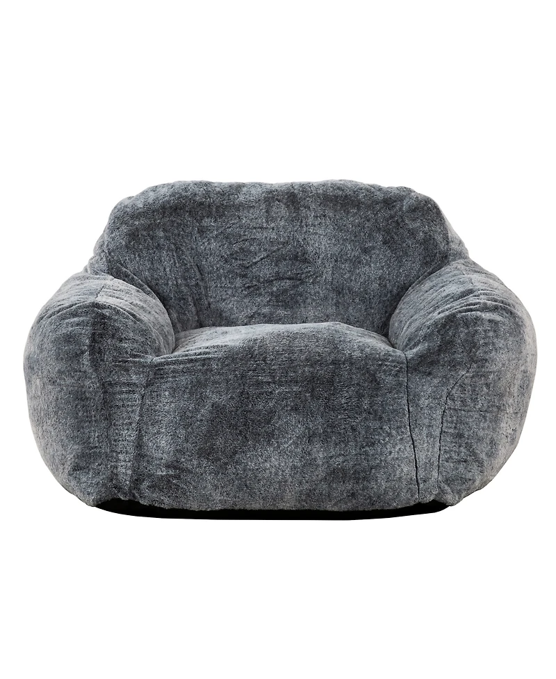 Primo International 30" Tore Faux Fur Foam Bean Bag Chair