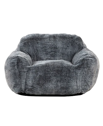 Primo International 30" Tore Faux Fur Foam Bean Bag Chair