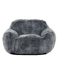 Primo International 30" Tore Faux Fur Foam Bean Bag Chair