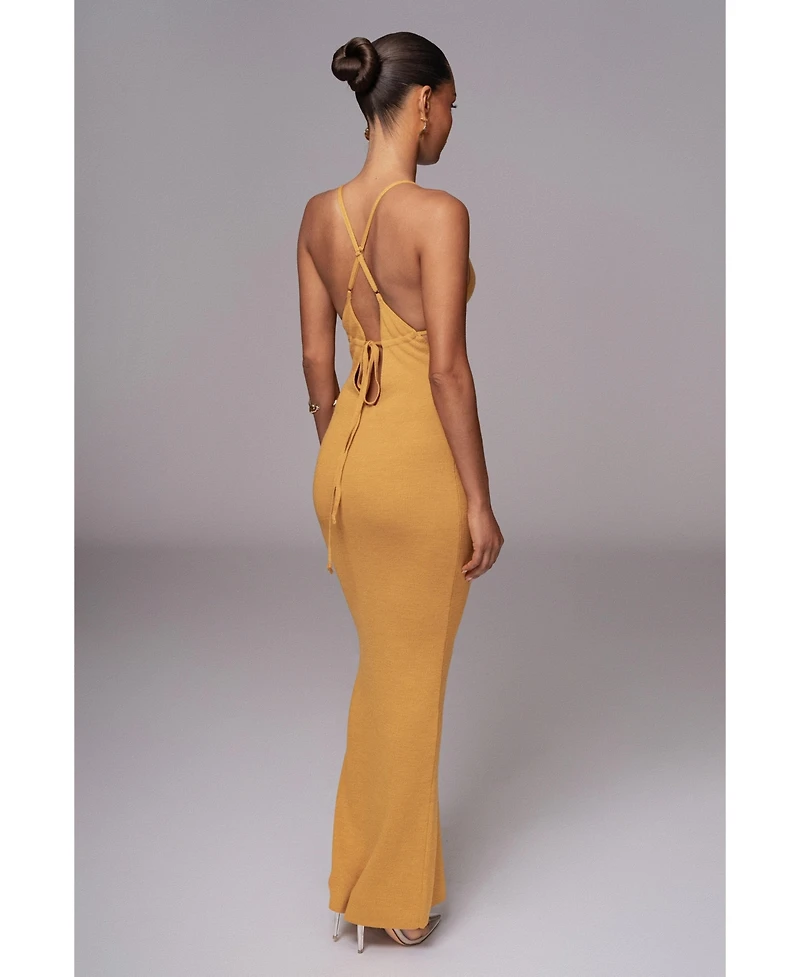 Jluxlabel Women's Sun Rays Knit Maxi Dress