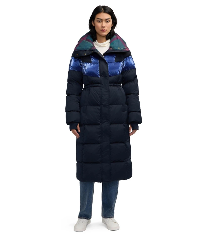 Scotch & Soda Women's Kaatye Core Fit Maxi Puffer With Oversized Collar