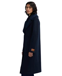 Scotch & Soda Women's Alida Wool Overcoat With Detachable Sherpa Collar