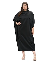 L I V D Plus Size Potter Cape Kaftan Midi Dress