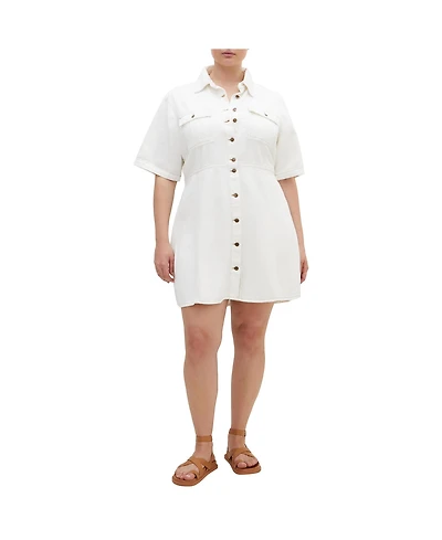 City Chic Plus Liv Denim Dress
