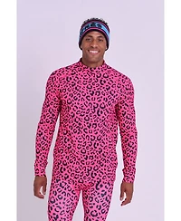 Oosc Men's Baselayer Top - Hotel California Pink Leopard