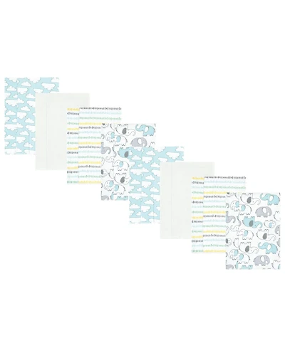Hudson Baby Unisex Comfortable Cotton Poly Flannel Baby Burp Cloths Set
